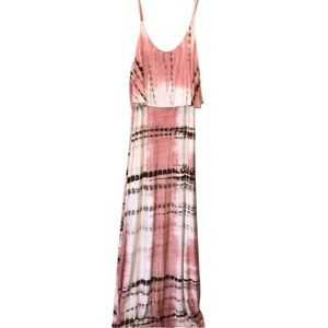 VENUS Pink and White Maxi Dress
